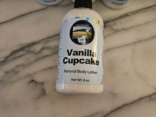 Vanilla Cupcake Natural Body Lotion 8oz