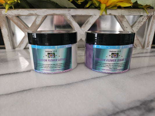 Passion Flower Lotion & Sugar Scrub gift set