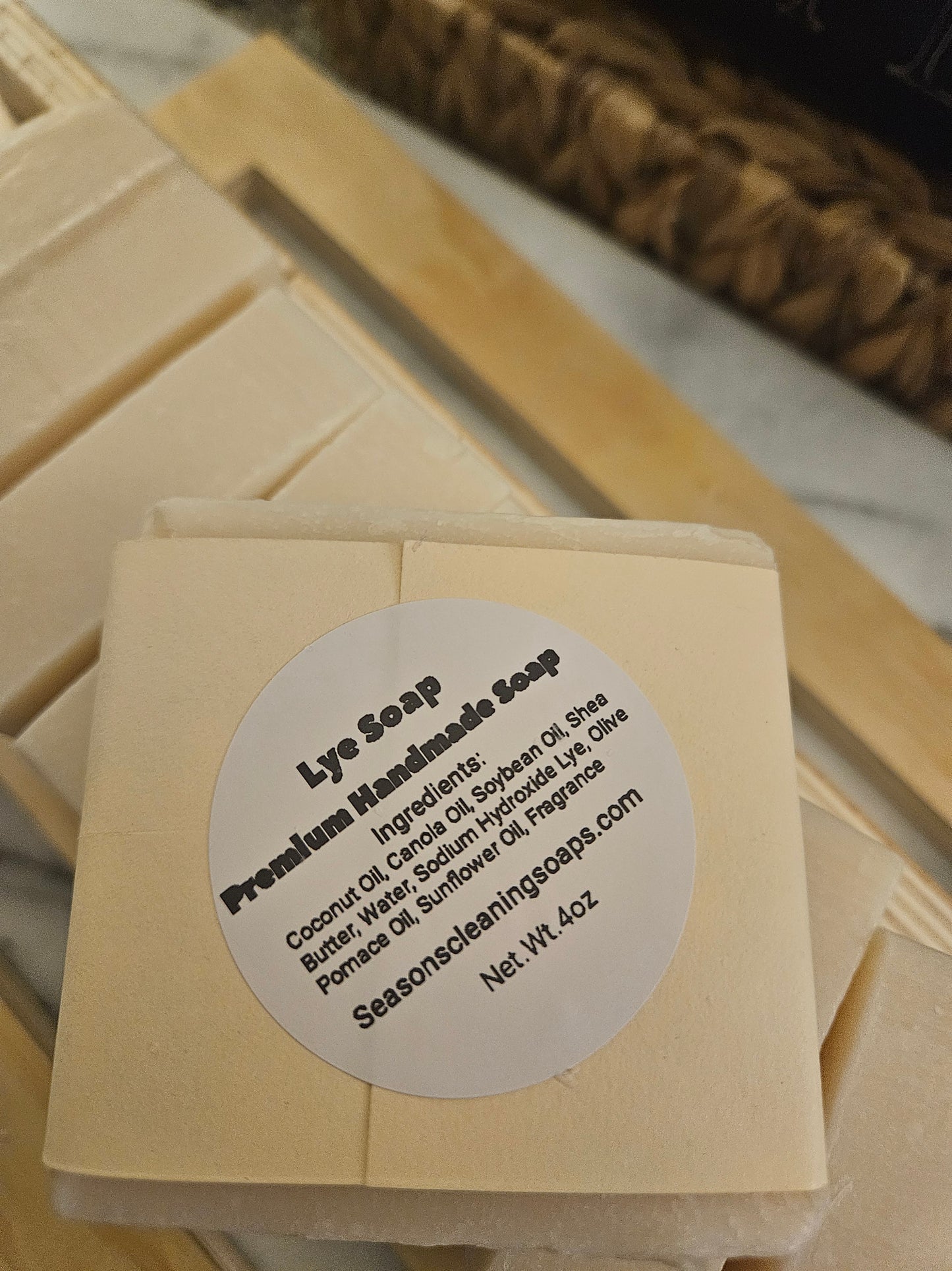 White Tea Ginger Lye Soap 4oz