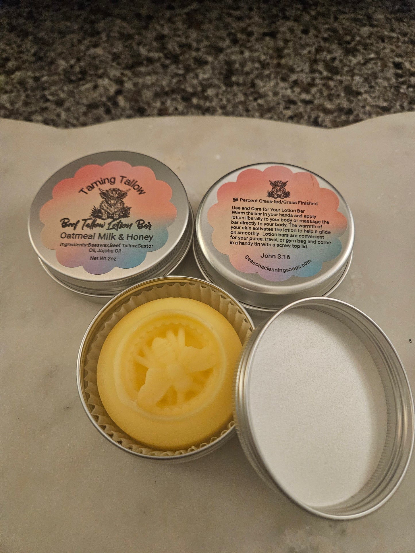 Taming Tallow Oatmeal Milk & Honey Lotion Bar