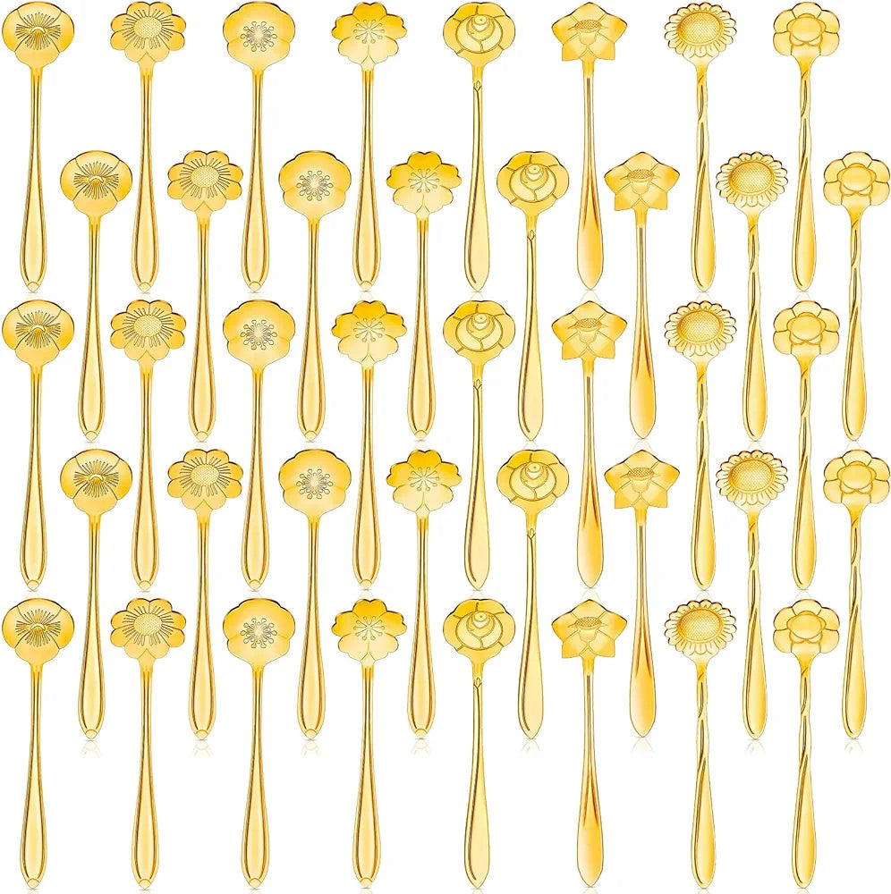 Golden Flowers spoon