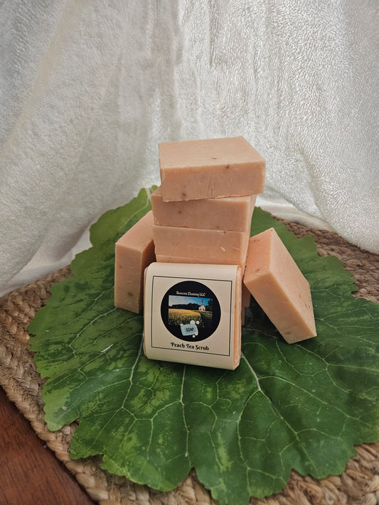 Peach Tea Scrub Soap 4oz