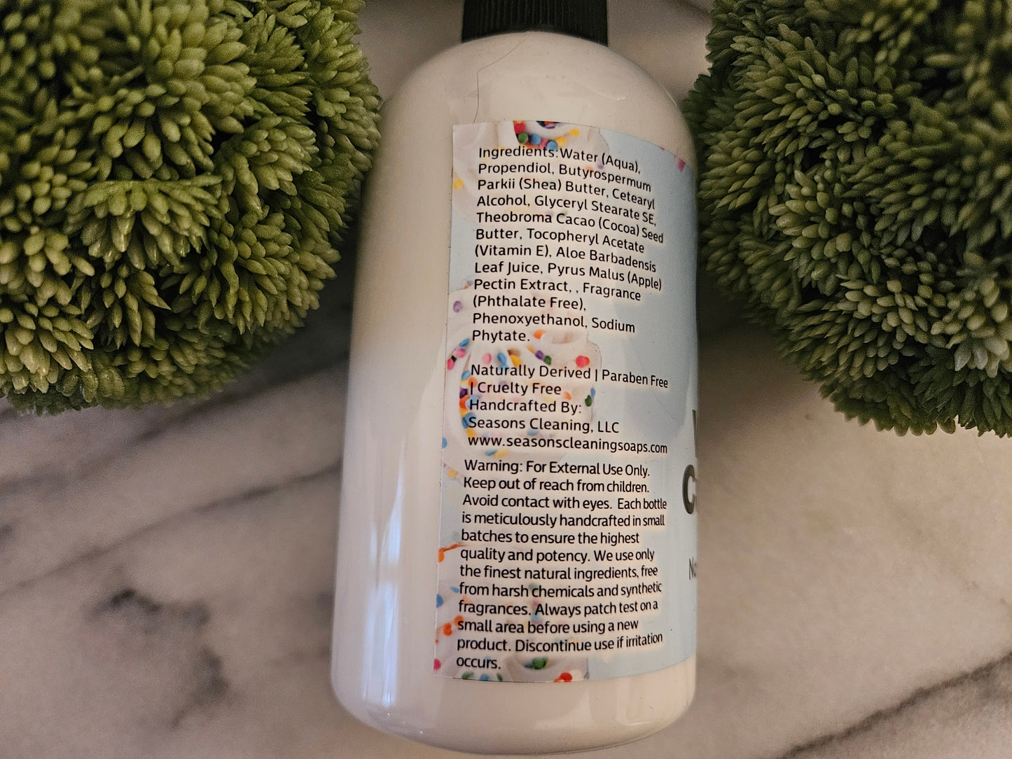 Vanilla Cupcake Natural Body Lotion 8oz