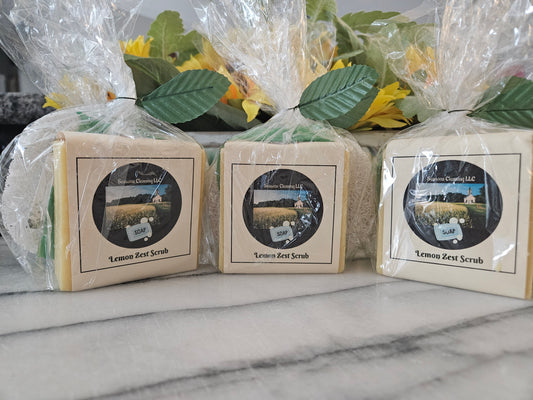 Lemon Zest scrub Soap 4oz