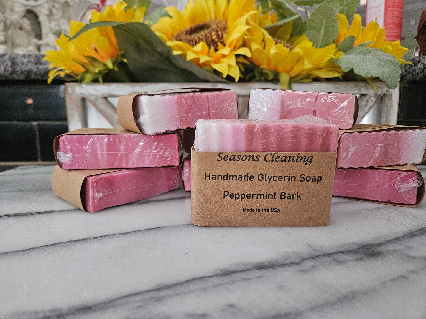 Peppermint Bark Glycerin Homemade Soap