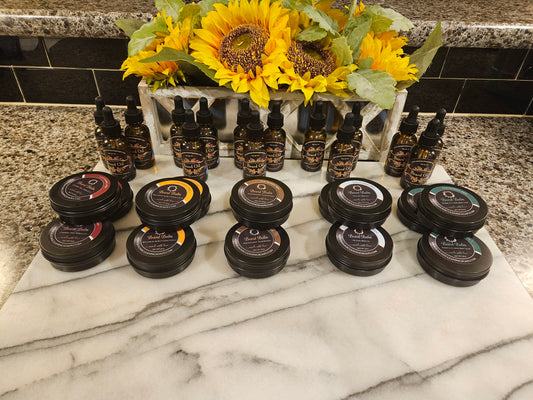 Bourbon and Butterscotch Beard Balm, Beard Oil and Wooden Comb Gift set