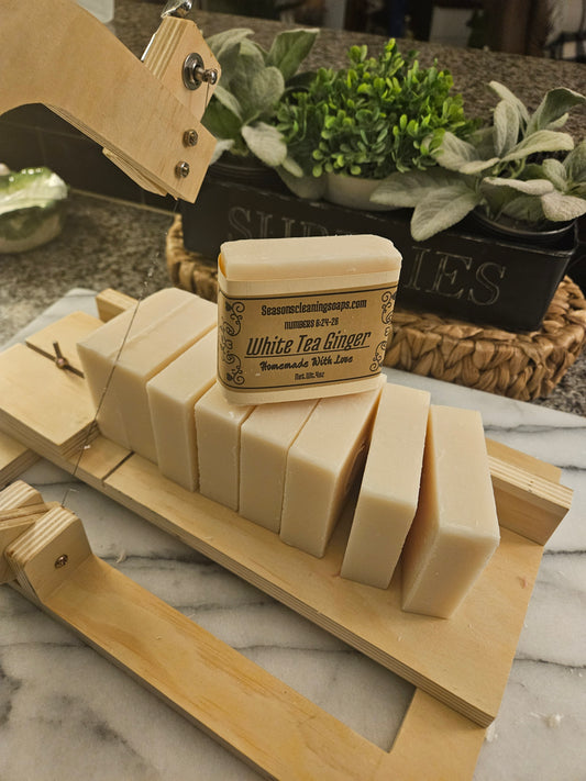 White Tea Ginger Lye Soap 4oz