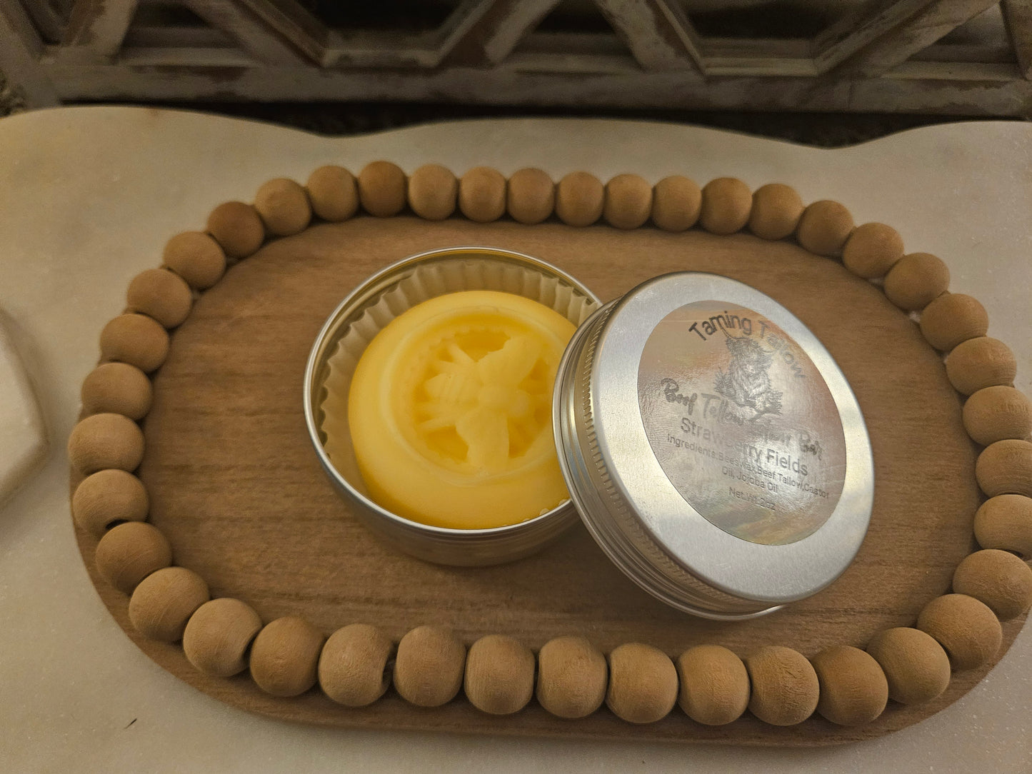 Taming Tallow Strawberry Flelds Lotion Bar 2oz