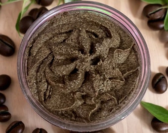 Coffee Face and Body Sugar Scrub Exfoliate & Moisturizer  5oz